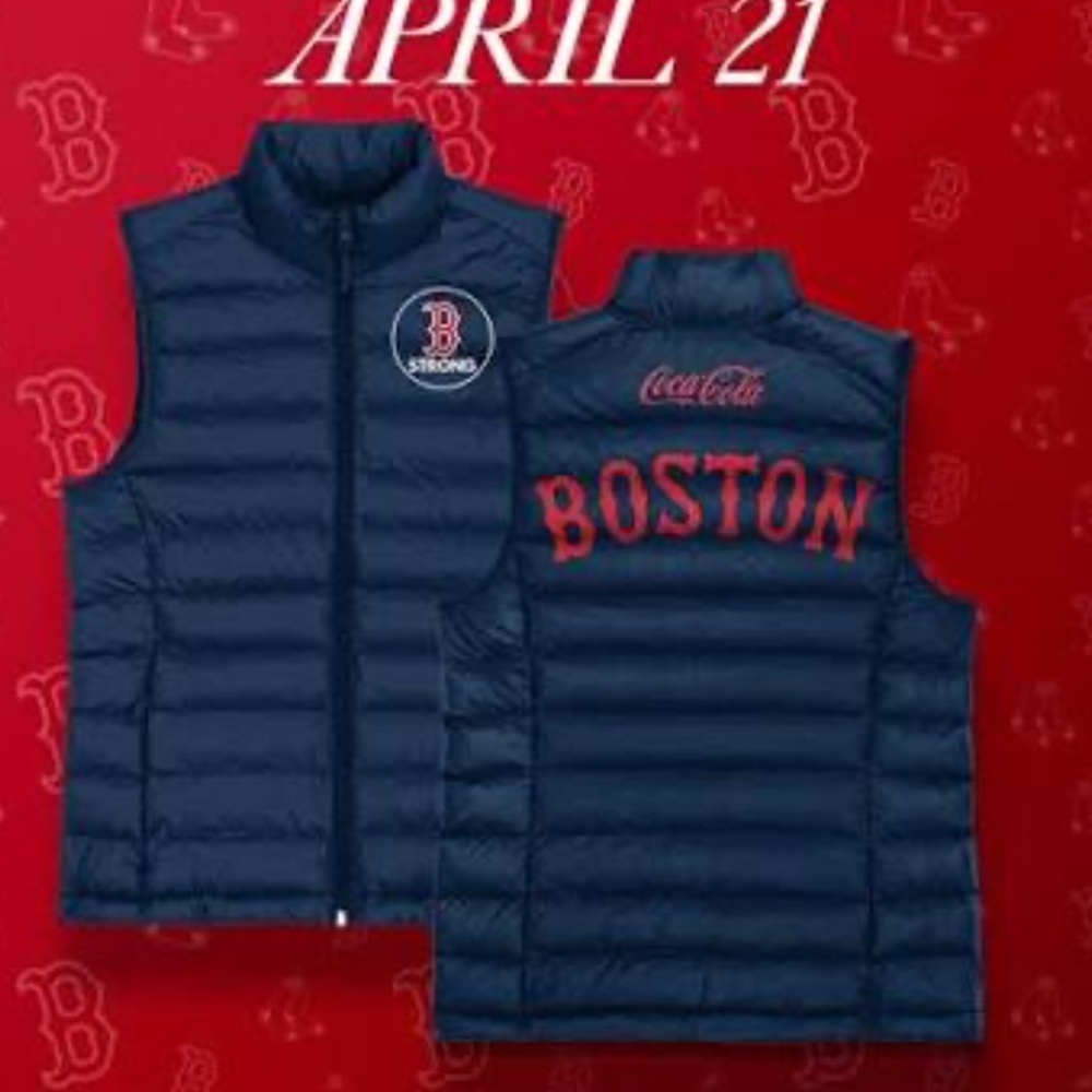 Boston strong puffy vest